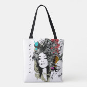 Moderne vrouw sterk stijlvol en krachtig personali tote bag (Achterkant)