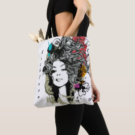 Moderne vrouw sterk stijlvol en krachtig personali tote bag
