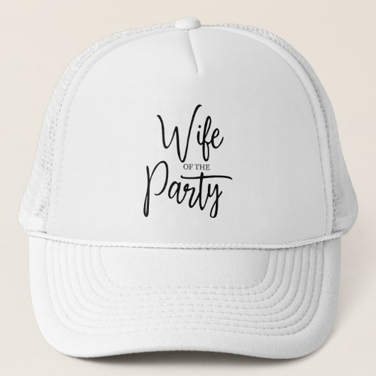 Moderne Vrouw van het Feest Bachelorette Bruid Trucker Pet (Voorkant)