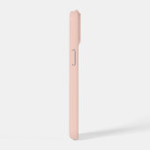 Moderne Vrouwelijke Effen Zachte Roze Script Aange iPhone 15 Case (Rechterkant)