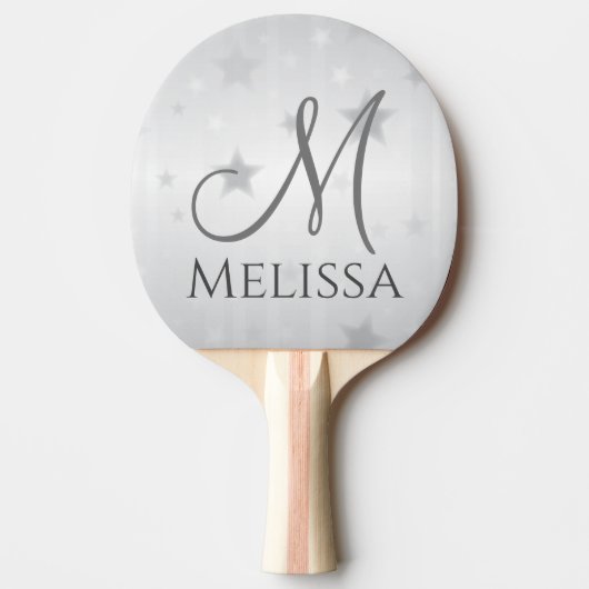 Moderne Vrouwelijke Gepersonaliseerde Minimalistis Tafeltennisbatje (Voorkant)