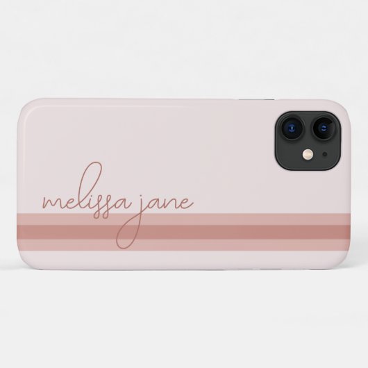 Moderne vrouwelijke iPhone Case (Achterkant (horizontaal))