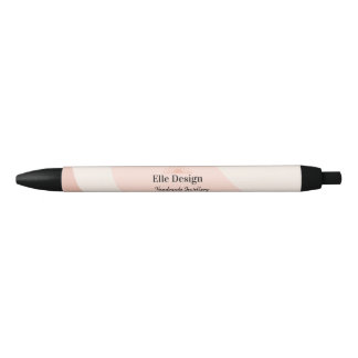 Moderne Vrouwelijke Roze Professionele Logo Zwarte Inkt Pen