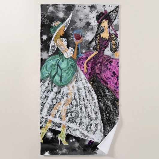 Moderne Vrouwen Strandlaken (Voorkant)