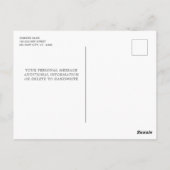 Moderne VS militaire soldaat met vlaggen die wegga Briefkaart (Achterkant)