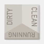 Moderne vuilnisbak met vuile reiniging omkeerbaar magneet (Voorkant)