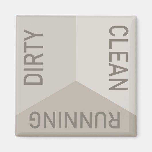 Moderne vuilnisbak met vuile reiniging omkeerbaar magneet (Voorkant)