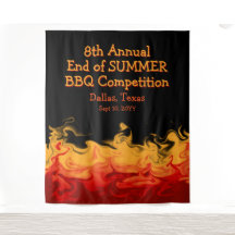 Moderne Vuur Vlammen BBQ Kook Uitdaging Competitie
