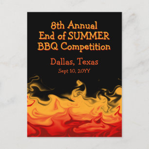 Moderne vuurgevechten BBQ sluiten concurrentie uit Briefkaart