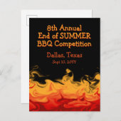 Moderne vuurgevechten BBQ sluiten concurrentie uit Briefkaart (Voorkant / Achterkant)