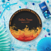 Moderne vuurgevechten BBQ sluiten concurrentie uit Papieren Bordje (Feest)