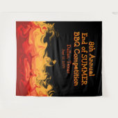 Moderne vuurgevechten BBQ sluiten concurrentie uit Wandkleed (Voorkant (horizontaal))