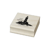 Moderne Vuurtoren Ex Libris Bibliotheek Maatwerk Rubberstempel (Stempel)