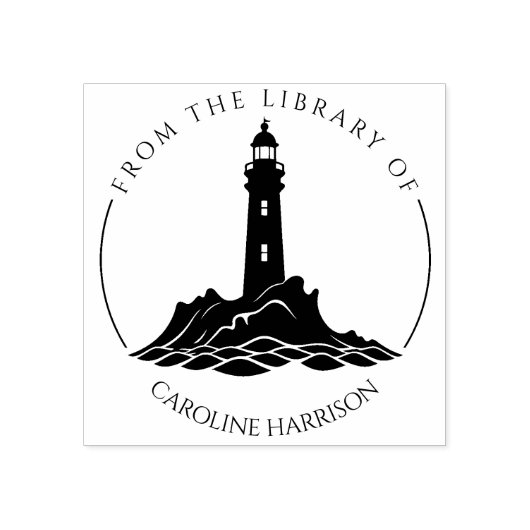 Moderne Vuurtoren Uit de Bibliotheek Van  Rubberstempel (Afrduk)