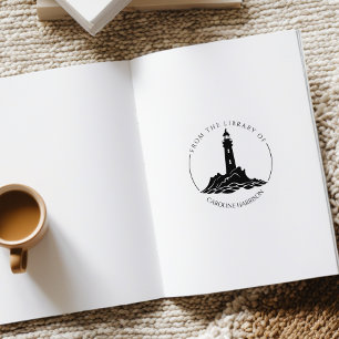 Moderne vuurtoren uit de bibliotheek van rubberstempel