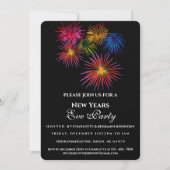 Moderne Vuurwerk Nieuwjaarsfeest Kaart (Voorkant)