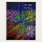 Moderne Vuurwerk Nieuwjaarsplanner Planner (Voorkant)