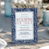 Moderne vuurwerk vierde van juli kaart