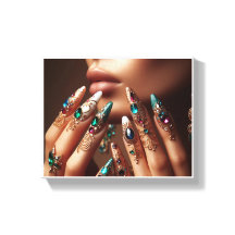 Moderne Wall Decor Nail Art Ingelijste Kunst