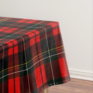 Moderne Wallace Rood Schotse Tartan Plaid Patroon Tafelkleed