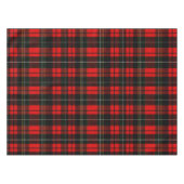 Moderne Wallace Rood Schotse Tartan Plaid Patroon Tafelkleed (Voorkant (Horizontaal))
