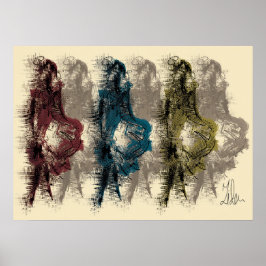 Moderne wandbekleding — poster