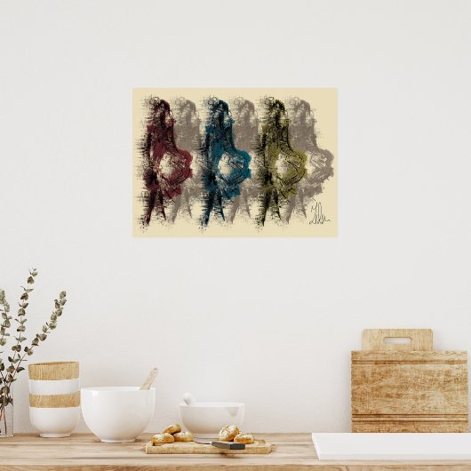 Moderne wandbekleding — poster (Keuken)