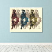 Moderne wanddecoratie - gewikkeld canvas (Insitu (Houten vloer))