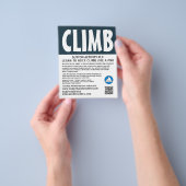 Moderne, wandelende en klimmende reclamebrochure flyer (Hand)