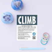 Moderne, wandelende en klimmende reclamebrochure flyer (Enkel)