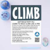 Moderne, wandelende en klimmende reclamebrochure flyer (Enkel)