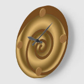 Moderne wandklok in Swirl (Hoek)