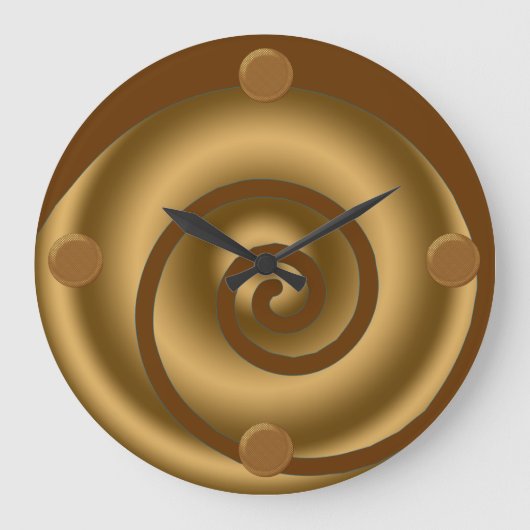 Moderne wandklok in Swirl (Voorkant)