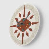 Moderne wandklok uit het midden van de eeuw - Diam (Hoek)