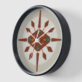 Moderne wandklok uit het midden van de eeuw - Diam (Hoek)