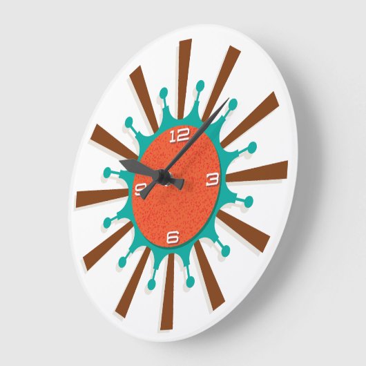 Moderne wandklok uit het midden van de eeuw - graf (Hoek)