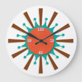 Moderne wandklok uit het midden van de eeuw - graf (Voorkant)