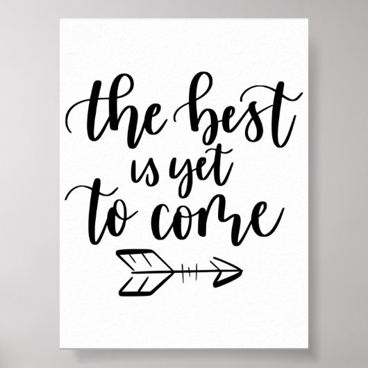 Moderne wandkunstposter | het beste komt nog poster (Voorkant)