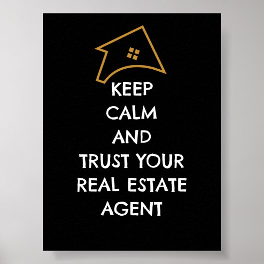 Moderne wandkunstposter | uw vertrouwde agent poster (Voorkant)