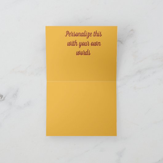 Moderne Warm Abstracte Springtime Crossroad Acryll Bedankkaart (Binnen)