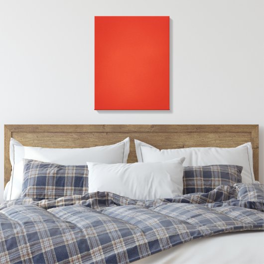 Moderne Warm Red Grainy Texture Canvas Afdruk (Insitu (Slaapkamer))