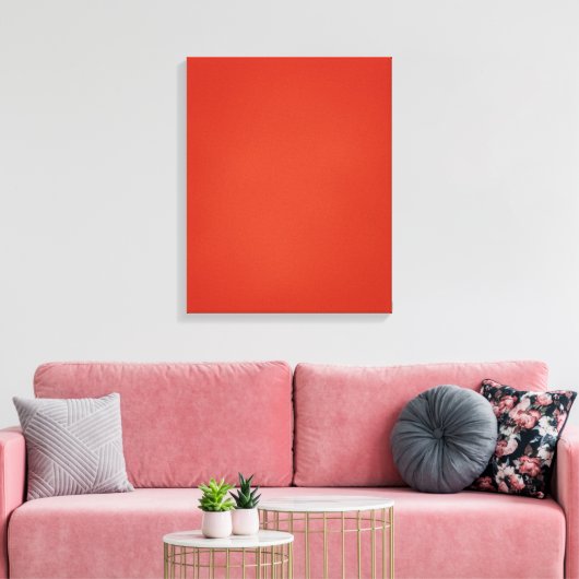 Moderne Warm Red Grainy Texture Canvas Afdruk (Insitu (Woonkamer))
