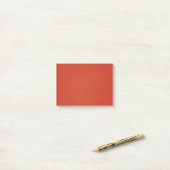 Moderne Warm Red Grainy Texture Post-it® Notes (Op bureau)