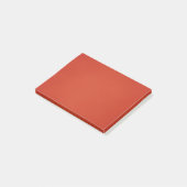 Moderne Warm Red Grainy Texture Post-it® Notes (Schuin)