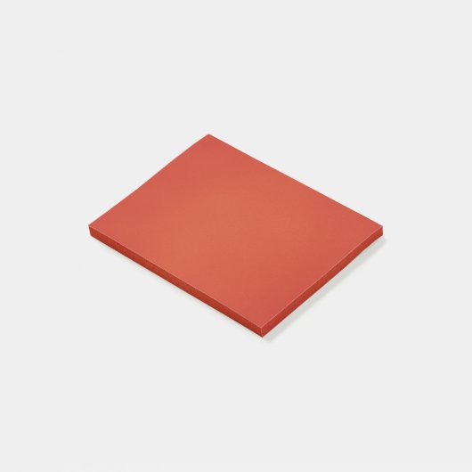 Moderne Warm Red Grainy Texture Post-it® Notes (Schuin)