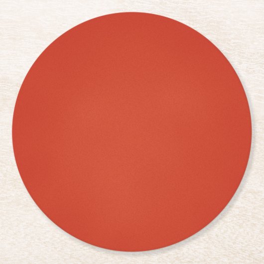 Moderne Warm Red Grainy Texture Ronde Kartonnen Onderzetter (Voorkant)