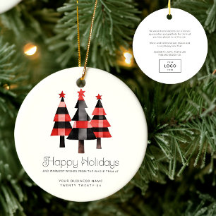 Moderne warme geplakte kerstbomen Eenvoudige zaken Keramisch Ornament