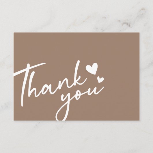 Moderne warme kleine bedrijven korting dank u kaar bedankkaart (Achterkant)