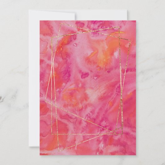 Moderne warme kleur kaart (Achterkant)