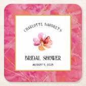 Moderne warme kleur  kartonnen onderzetters (Voorkant)